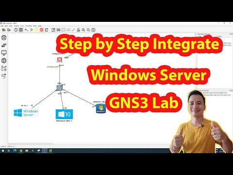 How to integrate Server with gns3