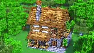 Minecraft Simple Starter House Tutorial | How to Build a Starter House in Minecraft
