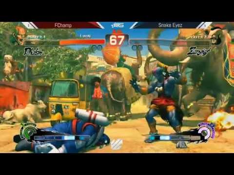 USF4, F Champ vs Snake Eyez (Absolute Battle 5)