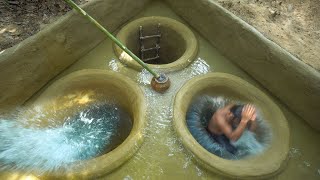 Build Secret Hold Temple Underground Swimming Pools