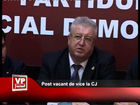 Post vacant de vice la CJ