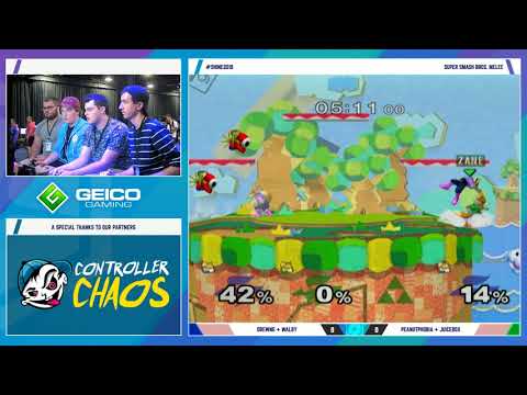 Shine 2018 SSBM - DrewNG & Walby Vs. Peanutphobia & Juicebox - Smash Melee Doubles Pools