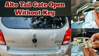 Alto Tail Gate Open Without Key | Alto manually Dicky open | Alto Modified | Alto lxi Modification