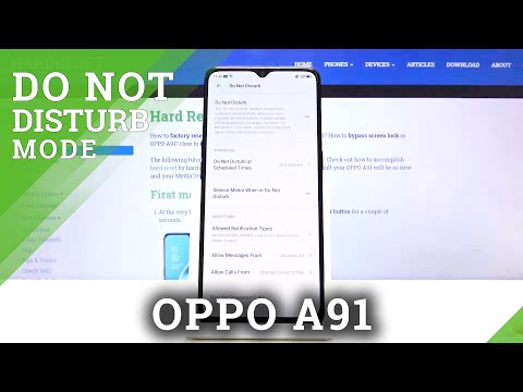 How to Enable Do Not Disturb Mode on OPPO A91 - Mute Sounds
