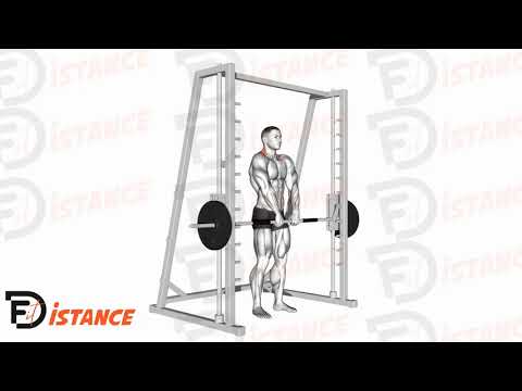Exercice Shrugs prise serrée à la guidée (Smith machine)