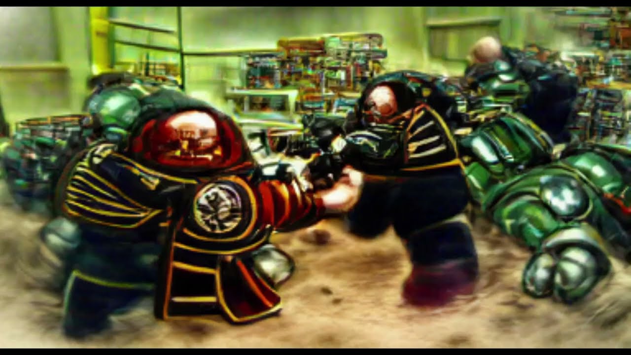 Warhammer 40k Art... created by an AI