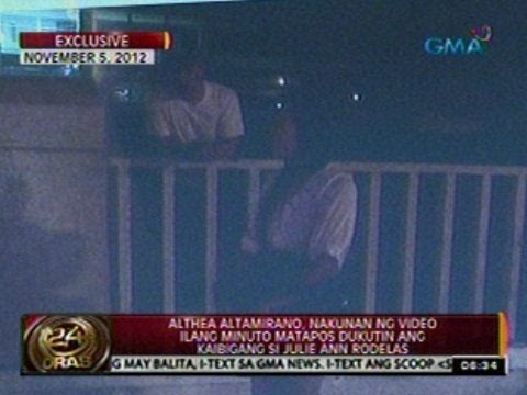 Althea Altamirano, nakunan ng video ilang minuto matapos dukutin ang kaibigang si Julie Ann Rodelas