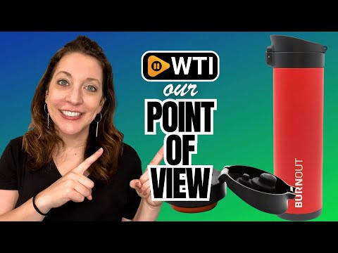 BurnOut Temperature Regulating Smart Mug 16 oz. - New Pop Top Lid (Red) - WTI product video review