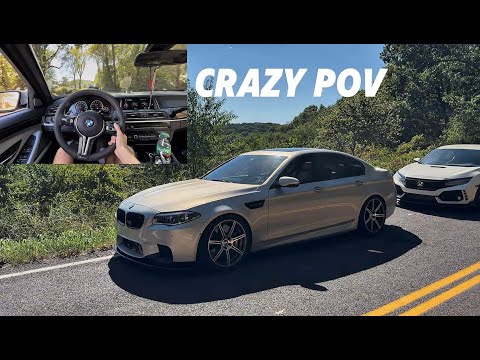 800 HP BMW M5 POV IN THE CANYONS