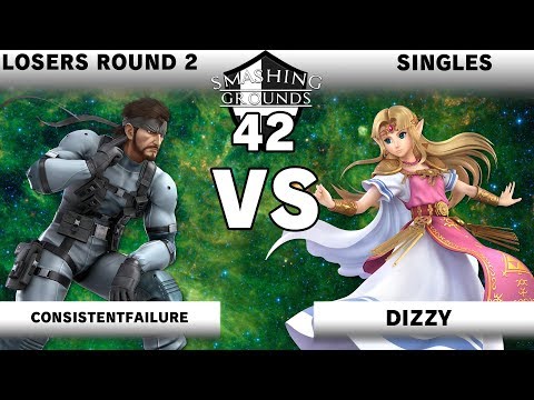 Smashing Grounds 41 Losers Rd 2 - ConsistentFailure [Snake] v Dizzy [Zelda]