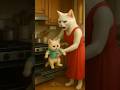 Cute Cat Story 🥹 ️ Meow Meow Sad Song Cat Shorts Meow Animation
