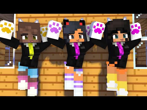 YAY! ARIGATO ME TOO APHMAU FRIENDS BODY GUARD AMANDA AND DORA - MINECRAFT ANIMATION #shorts