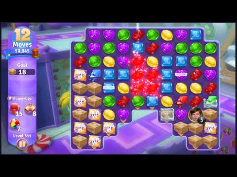Wonka's World of Candy Level 511 - NO BOOSTERS + FULL STORY 🍫 | SKILLGAMING ✔️