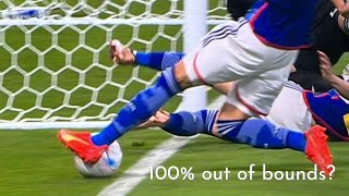 Japan v Spain out of bounds goal controversy | FIFA World Cup |  Germany eliminated, Spain robbed?