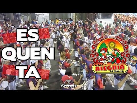 Alegria da ZS 2016 - Bateria (Esquenta) - Ensaio técnico