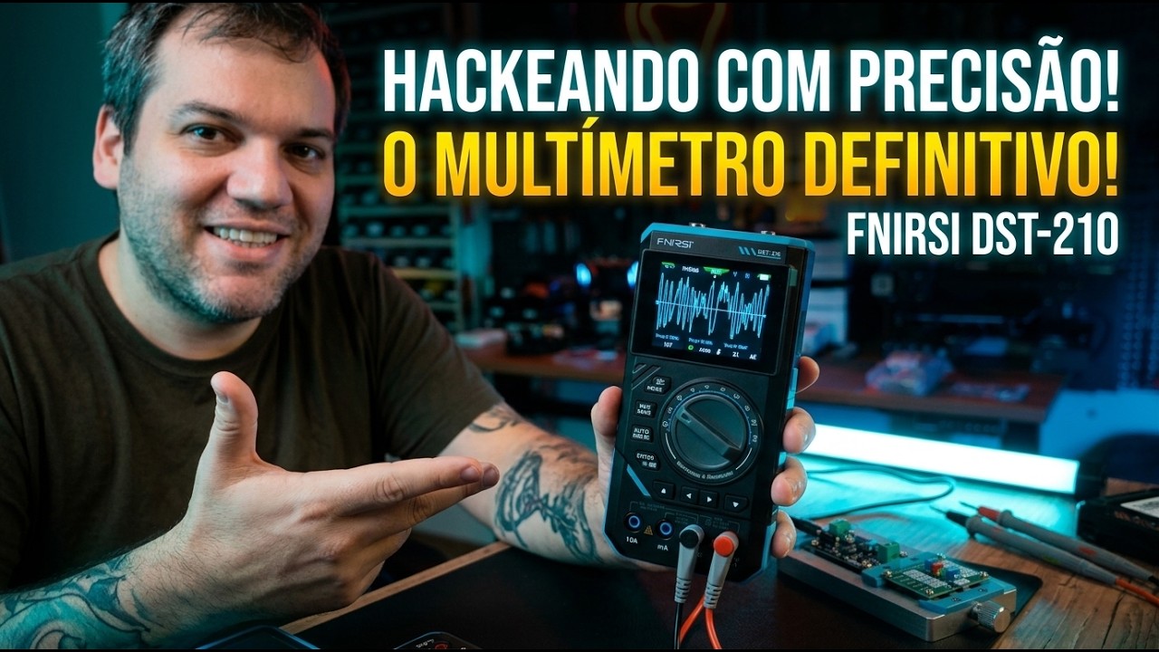 FNIRSI DST-210: Multímetro, Osciloscópio e DDS 3 em 1. Vale a Pena na Bancada?
