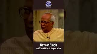 Natwar Singh | Politician & Diplomat | Relevance of Literature