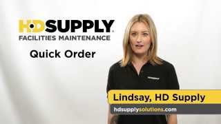 Quick Order - HD Supply Facilities Maintenance
