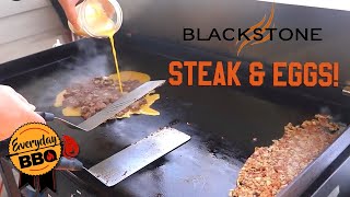 Steak &amp; Eggs MY WAY on the Blackstone Griddle! | Blackstone Griddle Breakfast Recipe