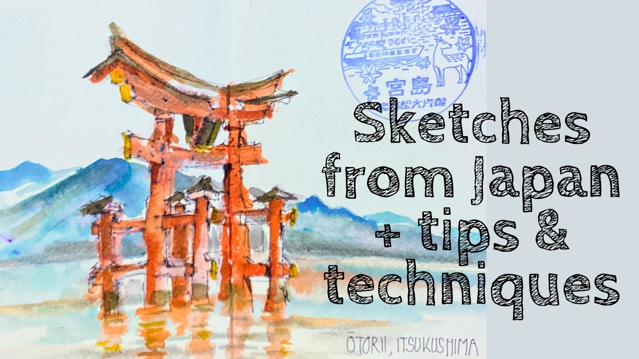Travel sketching in Japan - tips and techniques
