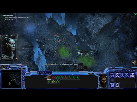 StarCraft 2 Wings of Liberty Campaign Prophecy Mission 1 (Terran Edition) - Whispers of Doom