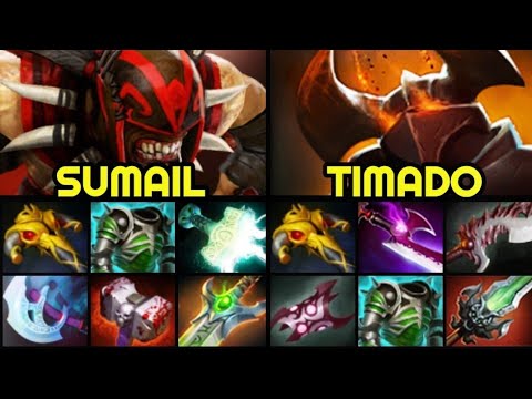 SUMAIL Bloodseeker vs TIMADO Chaos Knight — Intense Epic Game 7.27 Dota 2