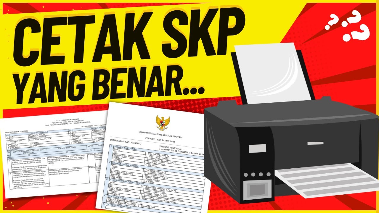 CARA PRINT SKP DI EKINERJA - CARA PRINT SKP 2024