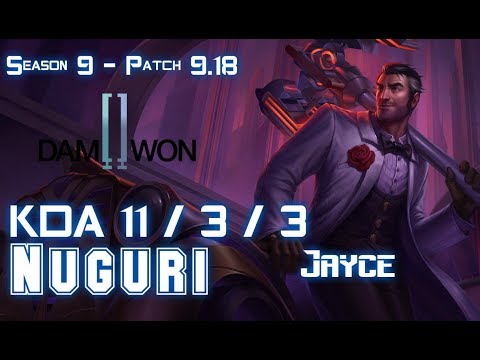 DWG Nuguri JAYCE vs IRELIA Top - Patch 9.18 KR Ranked