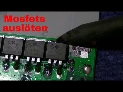 SMD Mosfet Chips auslöten und testen mit Bauteiltester - eflose #1011