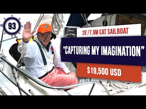 $19,500USD  SIMPLE RIG!! Nonsuch 26 sailboat for sale #sailboattour #sailboatforsale