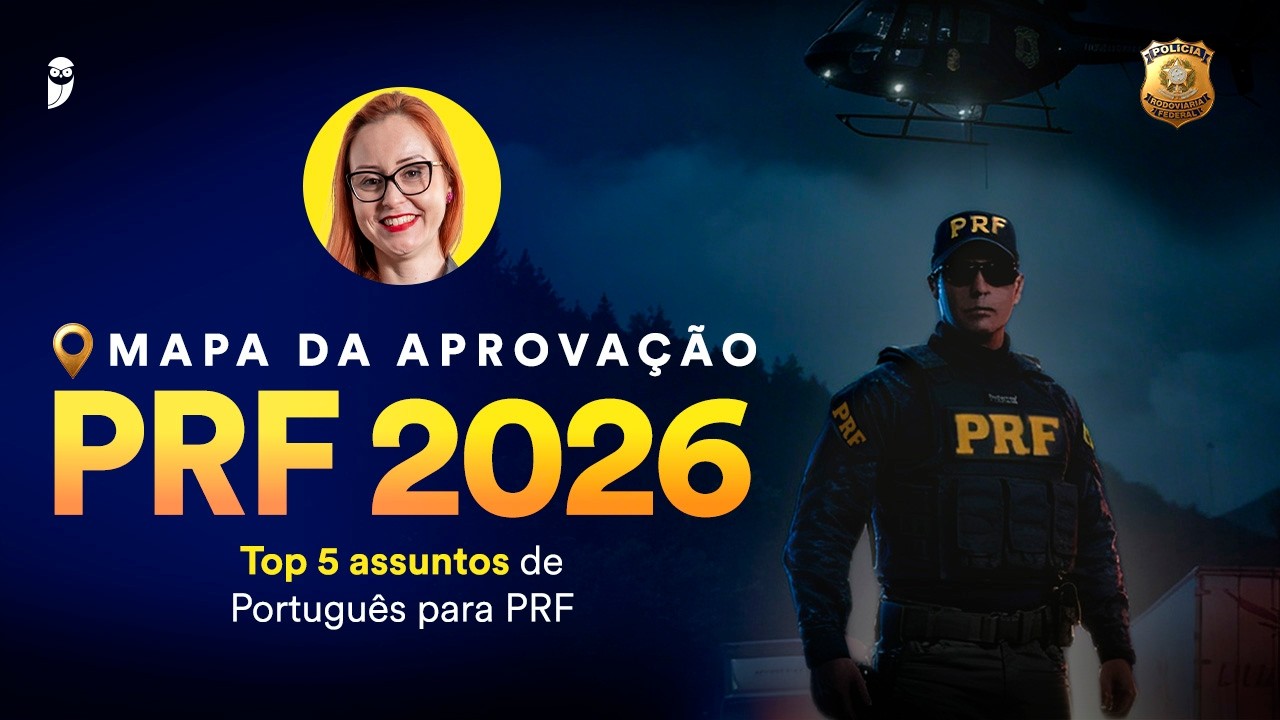 Top 5 assuntos de Português para PRF - Prof. Janaína Arruda