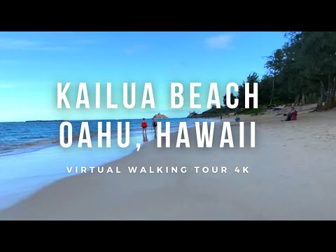 🏖️Kailua Beach Walk. Oahu, Hawaii, DJI OSMO 4K #kailua #hawaiiwalk #hawaii