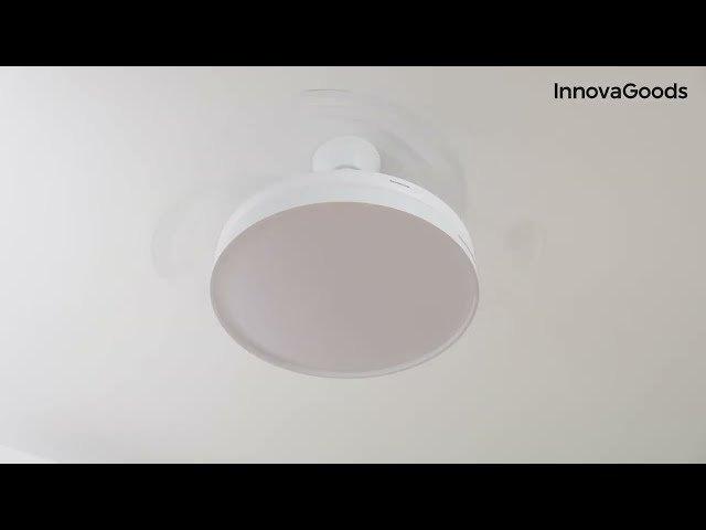 Ventilatore da soffitto InnovaGoods 4 pale LED DC 6 velocità telecomando video
