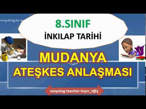 MUDANYA ATEŞKES ANLAŞMASI