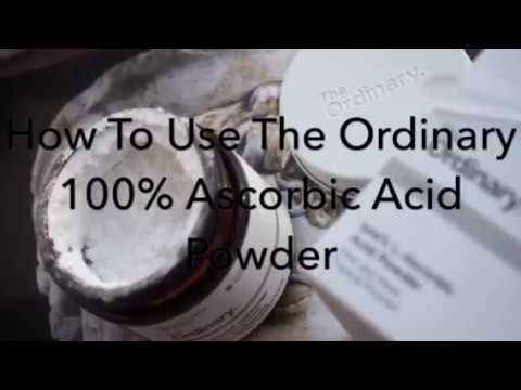 How To Use The Ordinary 100% L Ascorbic Acid Vitamin C...