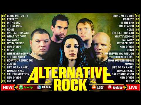 Alternative Rock Greatest Hits 🔥Evanescence, Green Day, Linkin Park, Coldplay, Red Hot Chili Peppers