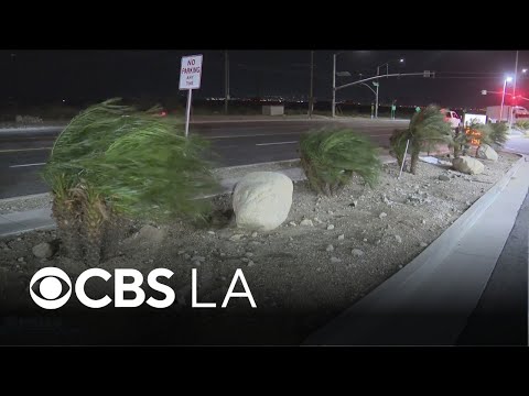 Santa Ana winds whips through Inland Empire