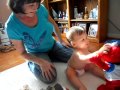 Starring Andrew Grandma And Elmo Featuring Sydney And Travis Feet