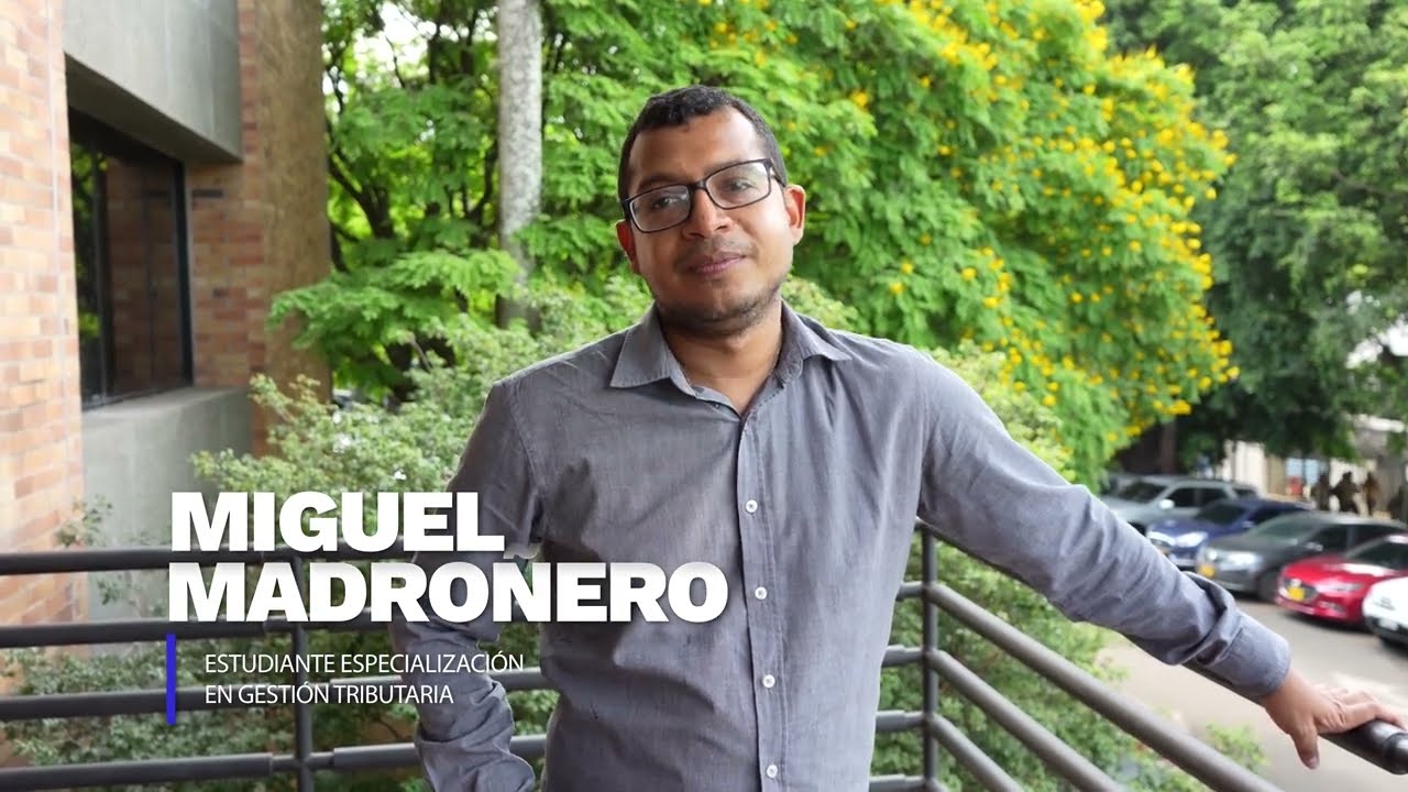 Tú también puedes alcanzar tus metas académicas y profesionales. Escucha el testimonio de Miguel Madroñero, quien comparte su experiencia de la Especialización en Gestión Tributaría y cómo está le aporta al crecimiento de su campo de acción.