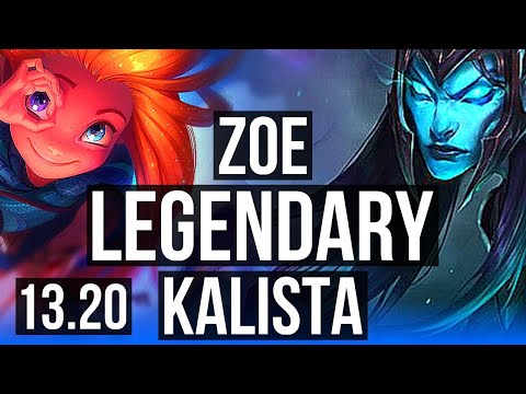 ZOE vs KALISTA (MID) | Legendary, Comeback, 69% winrate, 20/3/13 | EUW Diamond | 13.20