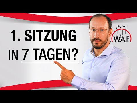 Stimmt es, dass die erste Betriebsratssitzung innerhalb 1 Woche stattfinden muss?