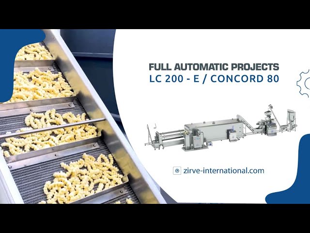 zirve extrusion | LC200-E: automatic corn chips line in Istanbul 