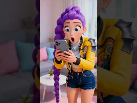 Mira Magic QR Code Makes Real Things! What Does Rumi Want? 🤔📱✨ #kpopdemonhunters #rumi #kpop