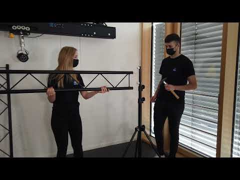 Schattentheater für Auf- und Rückprojektion / Aufbau