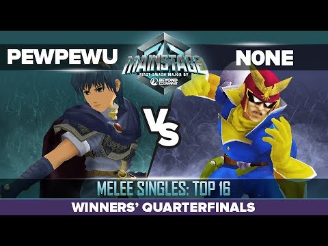 PewPewU vs n0ne - Winners Quarterfinals: Melee Singles Top 16 - Mainstage | Marth vs Captain Falcon