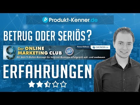 [FAZIT] Online Marketing Club Erfahrungen | Thomas Klußmann im TEST | Seriös?