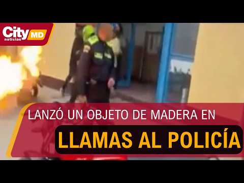 Motociclista agredió a agente de tránsito con objeto en llamas durante operativo en Guasca | CityTv