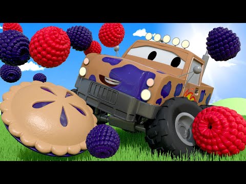 Tomova Autopraonica u Auto Gradu 💧 Natjecanje u Jedenju Pita  - Crtani sa kamionima za djecu