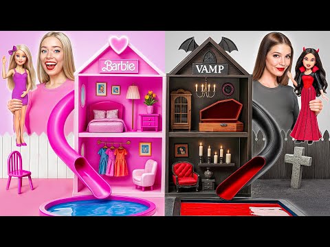 We Build Amazing Doll House | Barbie VS Vampire Challenge by Multi DO Girls