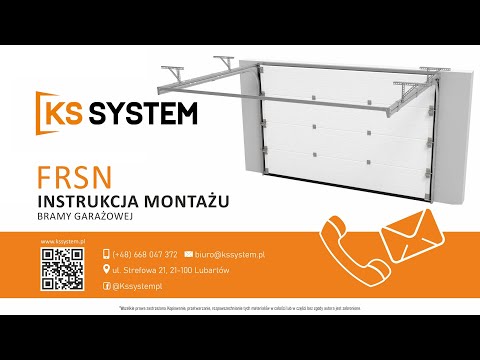 KS SYSTEM FR350 – montaż bramy garażowej | sektionaltor FR350 | sectional garage door FR350